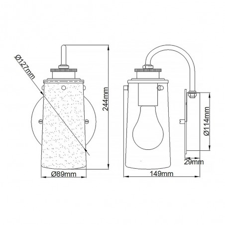 Aplique de pared Facet