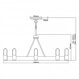 Pendant Lamp Silas (8 lights)