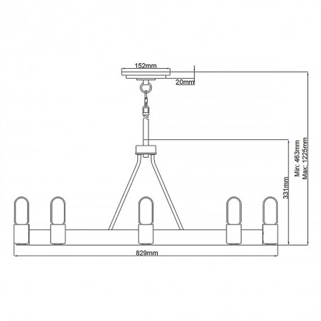 Pendant Lamp Silas (8 lights)