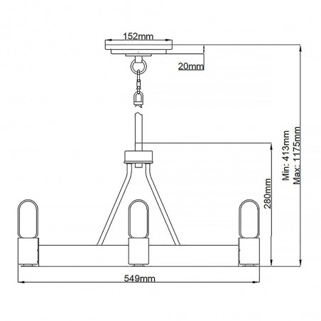 Pendant Lamp Silas (4 lights)