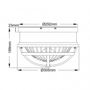 Ceiling Flush Light Tollis