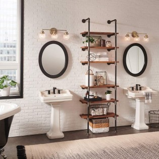 Aplique de pared para baños Poppy (3 luces)