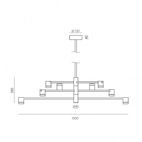 LED Pendant Lamp Tea (8x3W)