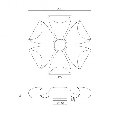LED Wall Lamp Rita 70 (6W)