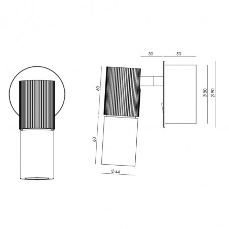 LED Wall Lamp Tura C (5W)