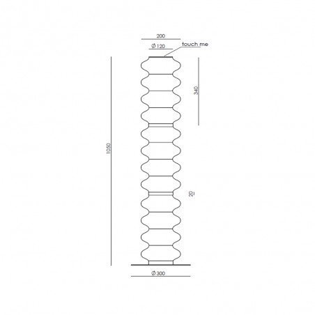 LED Floor Lamp Vitree (28W)
