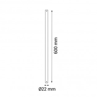 Rod 60 cm. D21,5 + cable