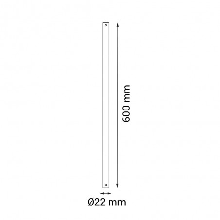 Rod 60 cm. D21,5 + cable