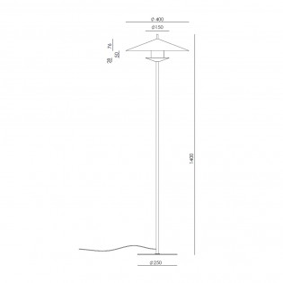 LED Floor Lamp Gehit (9W)