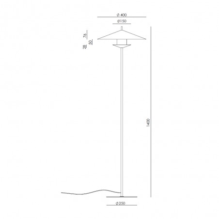 Lámpara de pie LED Gehit (9W)