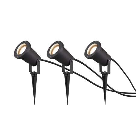 Pack of 3 spotlights with spike Ubangi