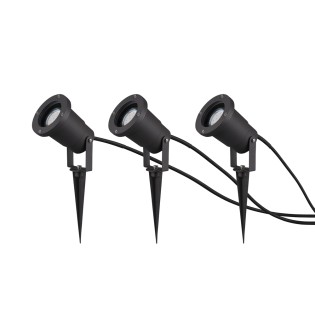 Pack of 3 spotlights with spike Ubangi