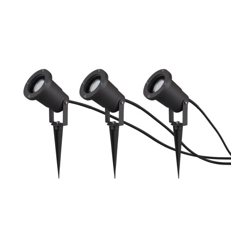 Pack of 3 spotlights with spike Ubangi