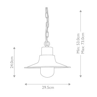 Outdoor pendant lamp Sheldon