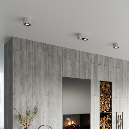 Ceiling lamp SPATTIO 1 concrete