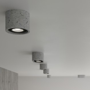 Ceiling lamp SPATTIO 1 concrete