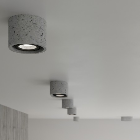 Ceiling lamp SPATTIO 1 concrete