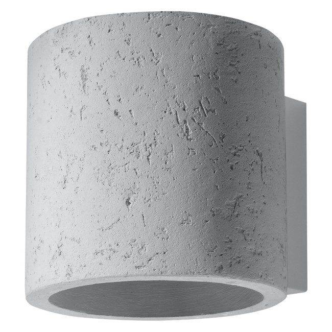 Inba wall light with cement finish