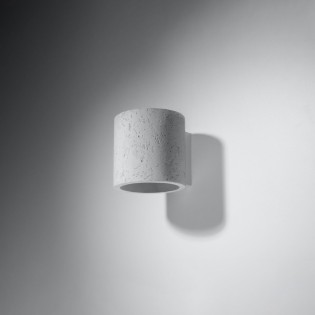 Inba wall light with cement finish