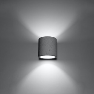 Inba wall light with cement finish