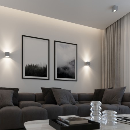 Aplique de pared Vano acabado cemento
