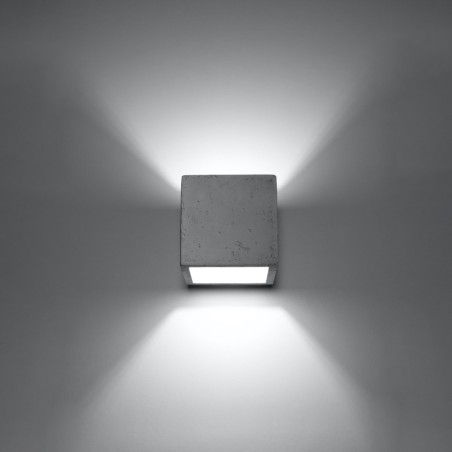 Aplique de pared Vano acabado cemento