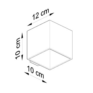 Aplique de pared Vano acabado cemento