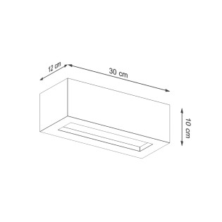 Zoriza 30 cement wall light