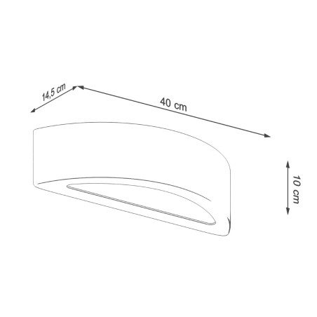 Naza cement wall light