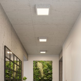 Voni cement ceiling light