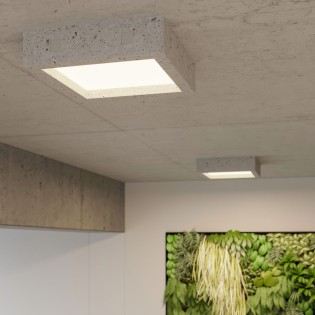 Voni cement ceiling light