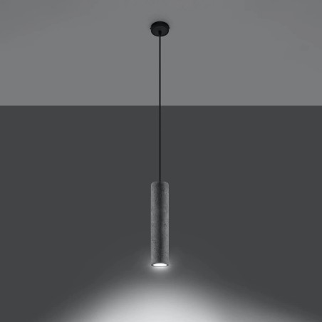Pendant lamp model Nezo grey in concrete