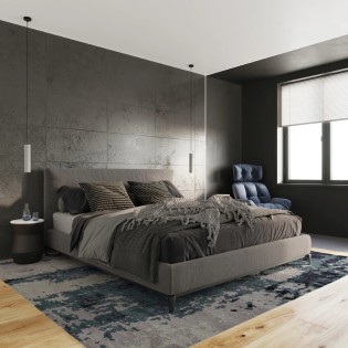 Pendant lamp model Nezo grey in concrete