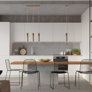 Lámpara colgante Nato gris, 1 luz