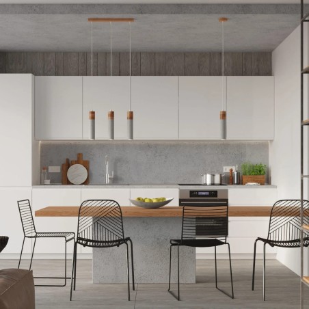 Nato grey pendant lamp, 1 light