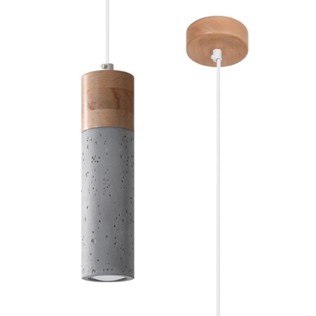 Nato grey pendant lamp, 1 light