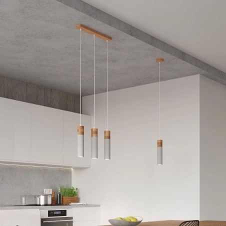 Nato grey pendant lamp, 1 light