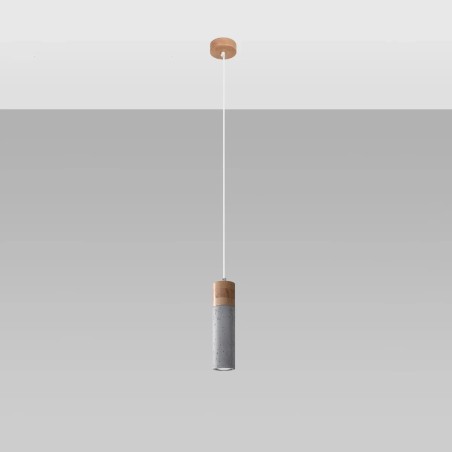 Nato grey pendant lamp, 1 light