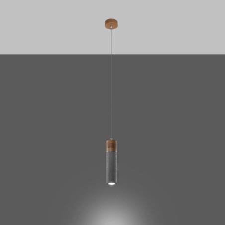 Nato grey pendant lamp, 1 light