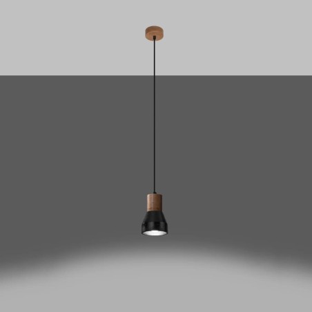 Lámpara colgante Alaezo negro