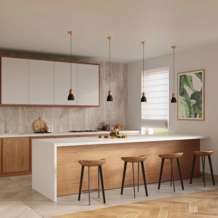 Lámpara colgante Alaezo negro