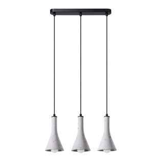 Alna 3-lights pendant lamp, cement