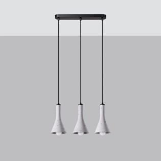 Alna 3-lights pendant lamp, cement