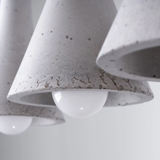 Alna 3-lights pendant lamp, cement