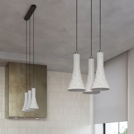 Alna 3-lights pendant lamp, cement