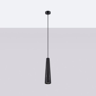 Uscuna black pendant lamp, cement