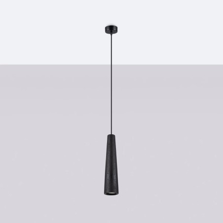 Uscuna black pendant lamp, cement