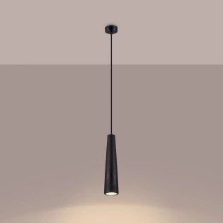 Uscuna black pendant lamp, cement