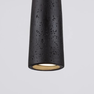 Uscuna black pendant lamp, cement