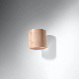 Wall light Inba, natural wood